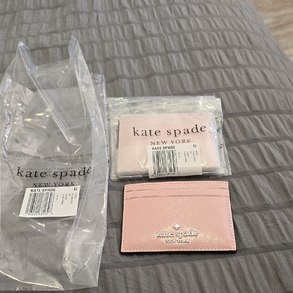 Kate Spade Pink Card Holder Nwt - Picture 1 of 7
